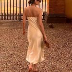Reformation NWT Joana Silk Dress in Fior Di Latte M Photo 2