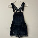 Jordache Vintage XS Dark Wash Denim Short Overalls NWOT (N1). Photo 1