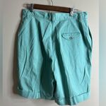 Ruff Hewn Vintage  aqua shorts pleated front 14W Photo 8