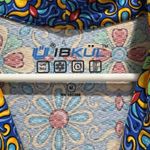 IBKUL SCARLET BLUE Sleeveless Geometric Print Mock Neck Golf Dress Sz M UPF50 Size M Photo 2