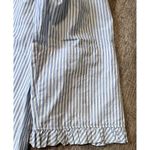 Lilly Pulitzer Brinkley blue striped shirt dress size 10 ruffle neckline 3/4 slv Photo 3