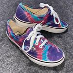 Vans Low Top Sneakers Unisex Men’s Size 4 Women’s Size 5.5 Tie Dye Blue Purple Photo 0