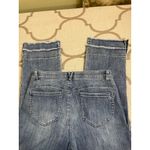 Democracy  Ab solution Kick Flare Double Layer Fray Hem Crop Jeans, size 10 Photo 2