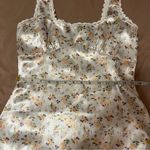 Princess Polly Berlin Satin Mini Dress White Floral Photo 6