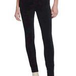 7 For All Mankind NWT- stunning black velvet pants, high waist, ankle skinny, button front, brand new, size 28, inseam 27 inches Photo 0