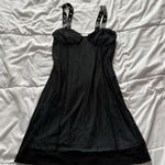 SheIn Womans Size Medium Black Mini Dress Grunge Indie Biker Vampire Edgy Streetwear Photo 0