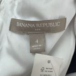 Banana Republic Dress Womens 4 Navy Blue White Sheath Dress Office Work Career Photo 6