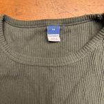 Old Navy Womens Junior XS Forest Dark Green Long Sleeve Shirt Tee Ribbed Photo 1
