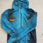 Aviator Nation Teal Tie Dye  Zip Up Photo 0