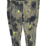 New Balance  Athletic Leggings With Pockets Green Marble Medium High Rise EUC Photo 0