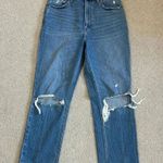 Abercrombie & Fitch the Ankle Straight Ultra High Rise Jeans Distressed Sz 28/6 Photo 0