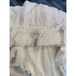 Jessica Simpson  Large white Maxi Dress Beach Wedding Lined Lace Ruffles Photo 4