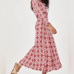 Anthropologie NWT  Loveland Wide-Leg Jumpsuit in pink rise floral size 2 Photo 3