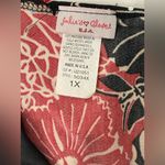 julie's closet Blouse Womens Size 1X Floral Embellished Kimono Style Red Black Photo 6