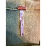 Free People Linen Rayon Poppy Flounce Slit Midi Skirt Citron size 2 Photo 15