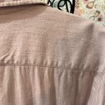 Frank & Eileen  Soft Pink Eileen Button Down V-Neck Shirt Medium Classic Italian Photo 7