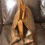 Ralph Lauren Tartan Plaid Brown Green Plaid Doctor's Bag Boston Weekend Suitcase Photo 3