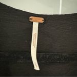 Free People  Faux Wrap Black hi-low Blouse‎ Photo 1