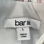 Bar III  Blazer Jacket Women Large White Black Pink Plaid Double Button Tweed Photo 2