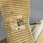 Giuseppe Zanotti  Sz 5 EUR 36 Croc Embossed Leather High Top Sneakers Cream Gold Photo 5