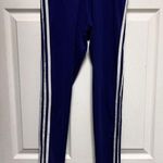 Adidas 014-009  Leggings Womens S‎ blue Climalite 3 Stripes Pants Stretch Active Photo 0
