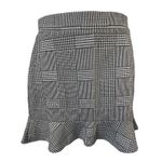 Forever 21 GLEN PLAID KNIT FLUTED HEM FIT‎ AND FLARE SKIRT Women’s Size Small Black Photo 1