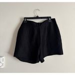 Piazza Sempione Sara Shorts Womens Size 44 Large Linen Flax Blend Black Photo 6