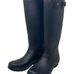 Hunter  Original Tall Rain Boots in Navy Blue Sz 9 Photo 0