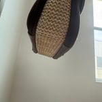 Strada Woven Crossbody Bag‎ Brown Trim Small Purse Shoulder Bag Tan Photo 5