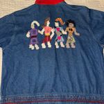 Vintage Collection women Jean Jacket embroided size Large Blue Photo 1