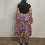 Anna and Frank Pink Silk Vintage Midi Skirt Sz XL Photo 8