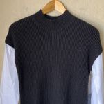 Tahari  black mixed media sweater dress NWT Photo 3