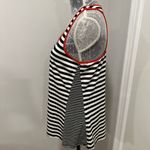 Green Envelope Women’s Sz: M Black & White Striped Tank Top Red contrasting trim Size M Photo 14