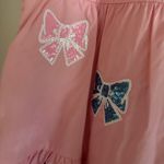 Fantastic Fawn  Pink Tiered Sequin Bow Dress Photo 3