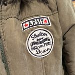 Olive Green Parka with Faux Fur Hood and Lining (M) Size M Photo 2