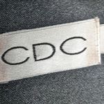 Vtg 1990s CDC Black Satin Floral Micro Beaded Sleeveless Mini Sheath Dress 10 Photo 4