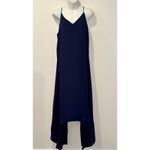 Three Eighty Two  REVOLVE Grayson Maxi Dress Shark Bite Hem Navy Blue Size S NWT! Photo 1