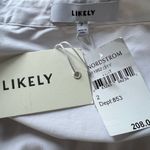 Likely  Carlson White Plunge Knotted Long Sleeve Mini Shirt Dress Size 2 NWT Photo 5