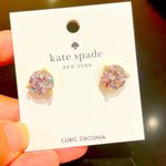 Kate Spade Earrings Brilliant Statements Tri-prong Studs Photo 0