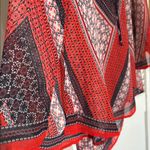 FIGUEROA Fig & flower size Small Flowy Boho blouse top shirt red white and blue Photo 2