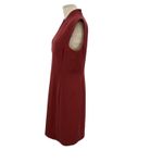 MM.LaFleur M.M. Lafleur‎ The Aditi Dress Tailored Shift Sleeveless Brick Red Size 12 Photo 6