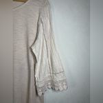 J.Jill Women’s Lace Sleeve Top Soft Knit Cotton Modal Blush Boho Relaxed Fit Lrg Pink Size L Photo 1