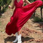 ANGL Maxi Red Dress Photo 0