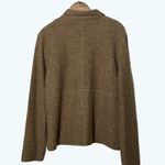 Jane Ashley Women’s XL Camel Brown Wool Blend Collared Button Cardigan Sweater Photo 4