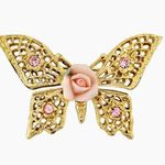Butterfly & Rose Pin Pink Photo 1