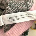 ZARA NWOT  Plaid Knit Vest with Pearl Buttons in Pink / Green Women's M Photo 12