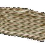 BP Multicolor Stripe Ribbed Lettuce Hem Crop Tube Top Large Photo 0