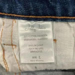 Jelly jeans High rise dark wash distressed denim shorts in size large Blue Photo 3