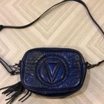 Mario Valentino  Blue Small Tassel Shoulder Bag Photo 0