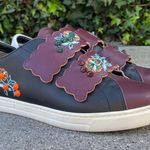 Fendi scalloped floral embroidered Grip strap sneaker trainers size IT39.5 US9.5 Photo 12